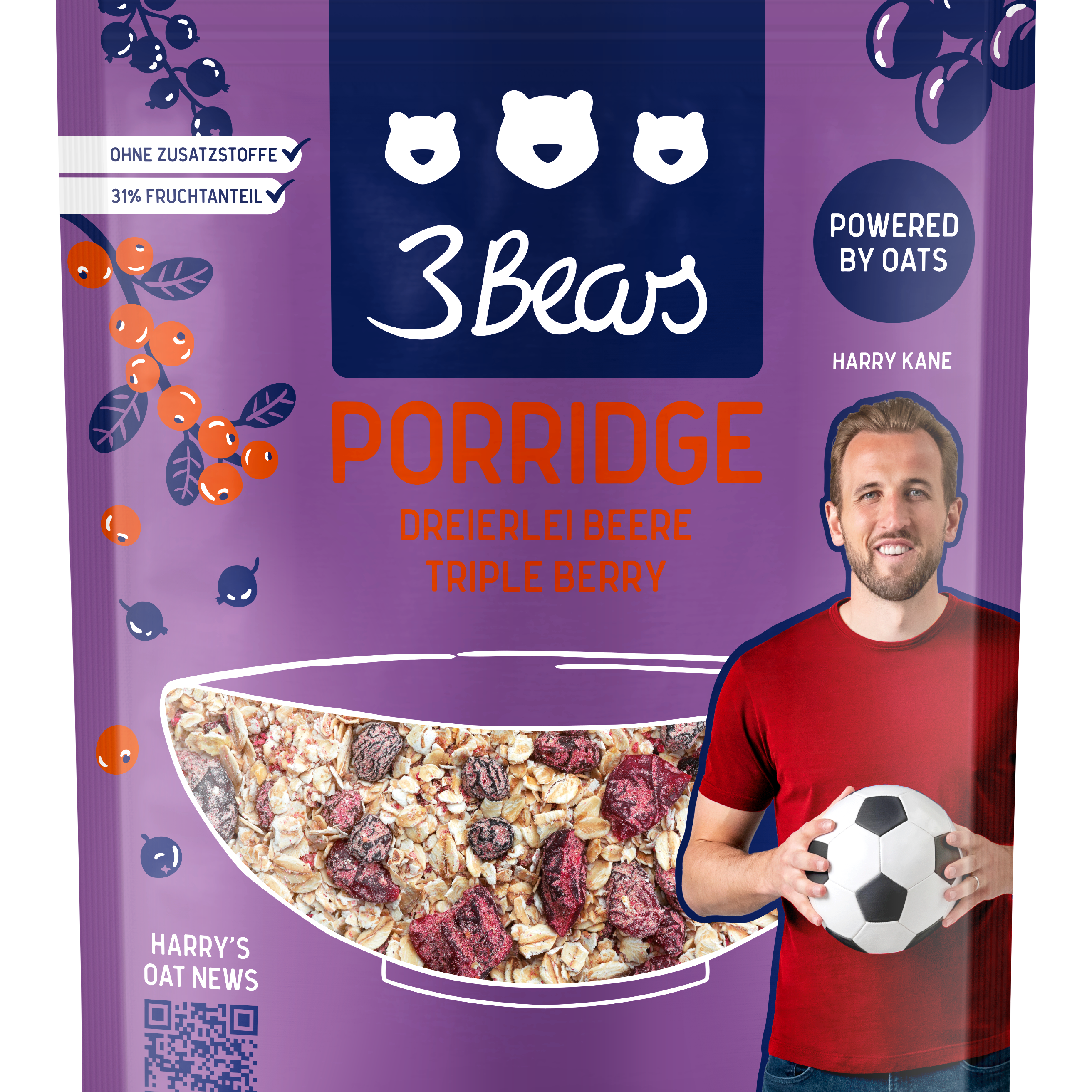 3Bears Porridge Dreierlei Beere 400g