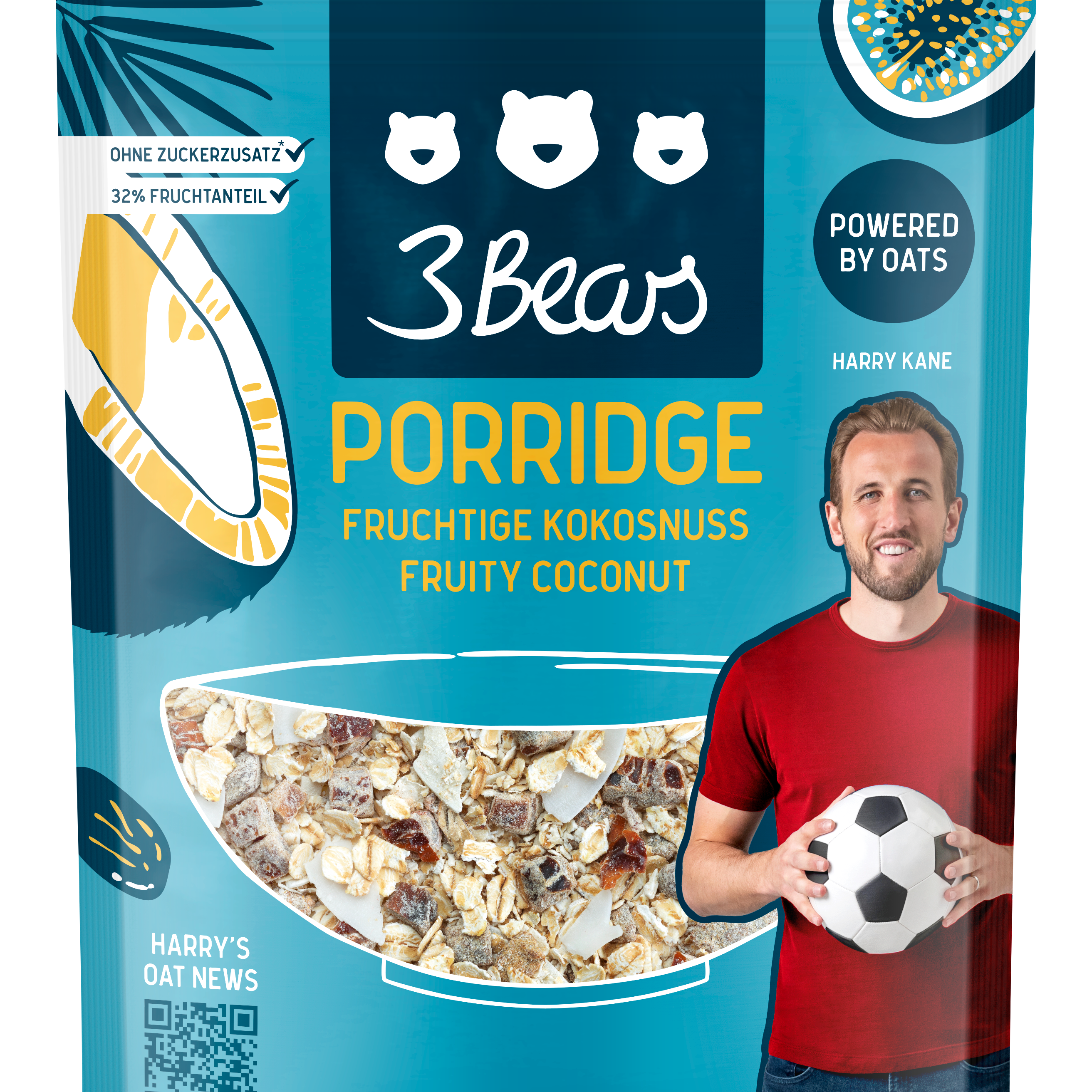 3Bears Porridge Fruchtige Kokosnuss 400g