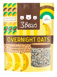 3Bears Overnight Oats Banana Split 400g