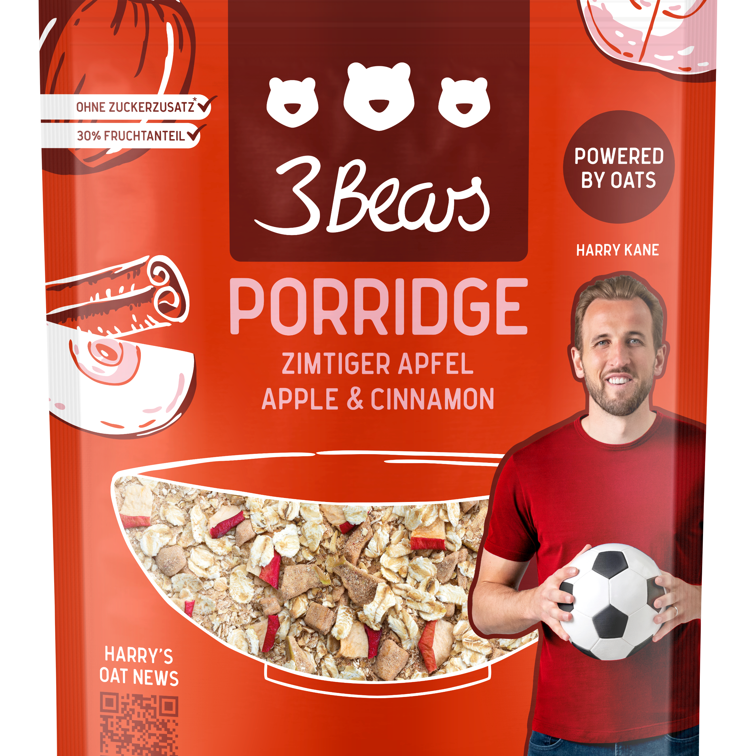 3Bears Porridge Zimtiger Apfel 400g