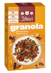 3Bears Erdnuss Kakao Granola 325g