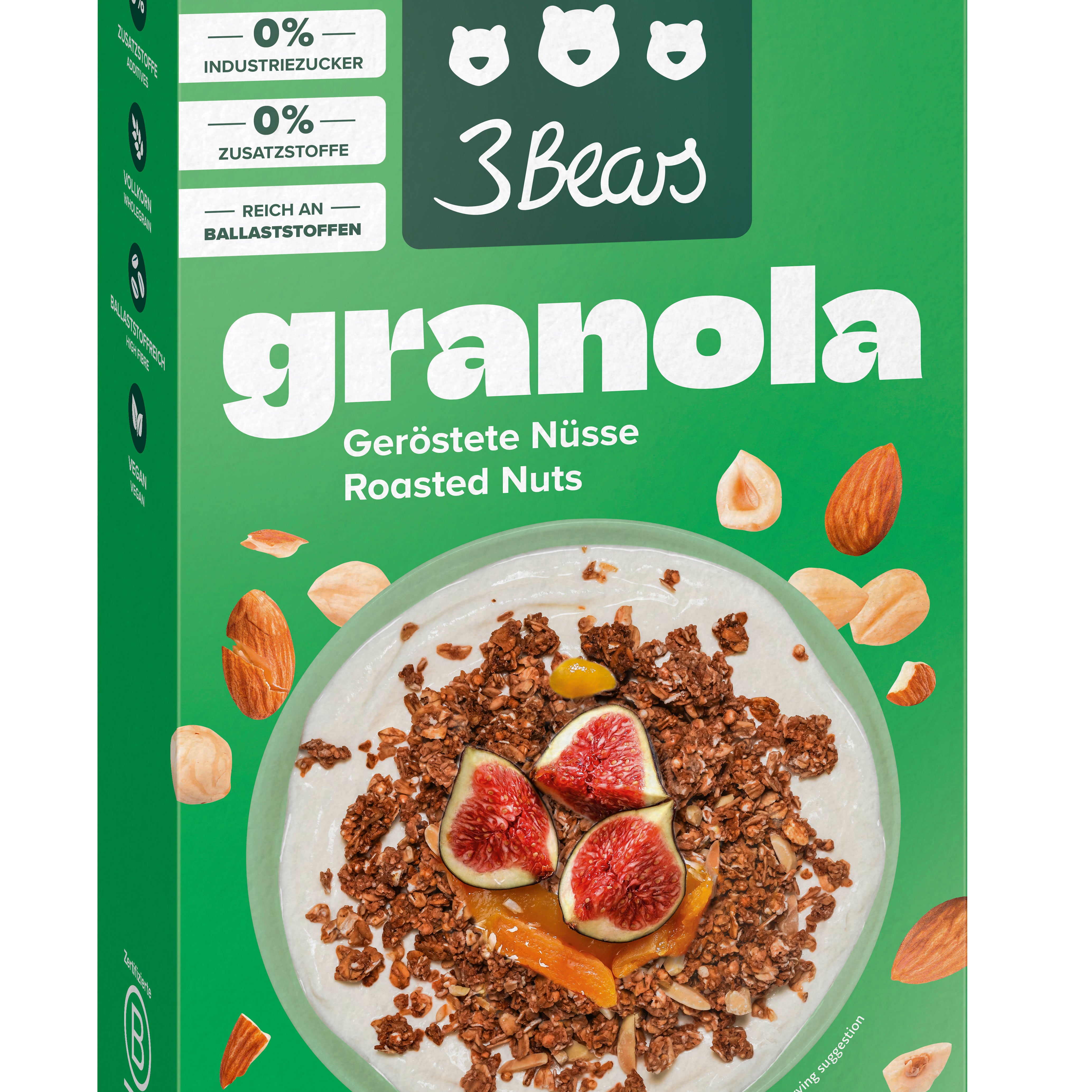 3Bears Roasted Nuts Granola 325g