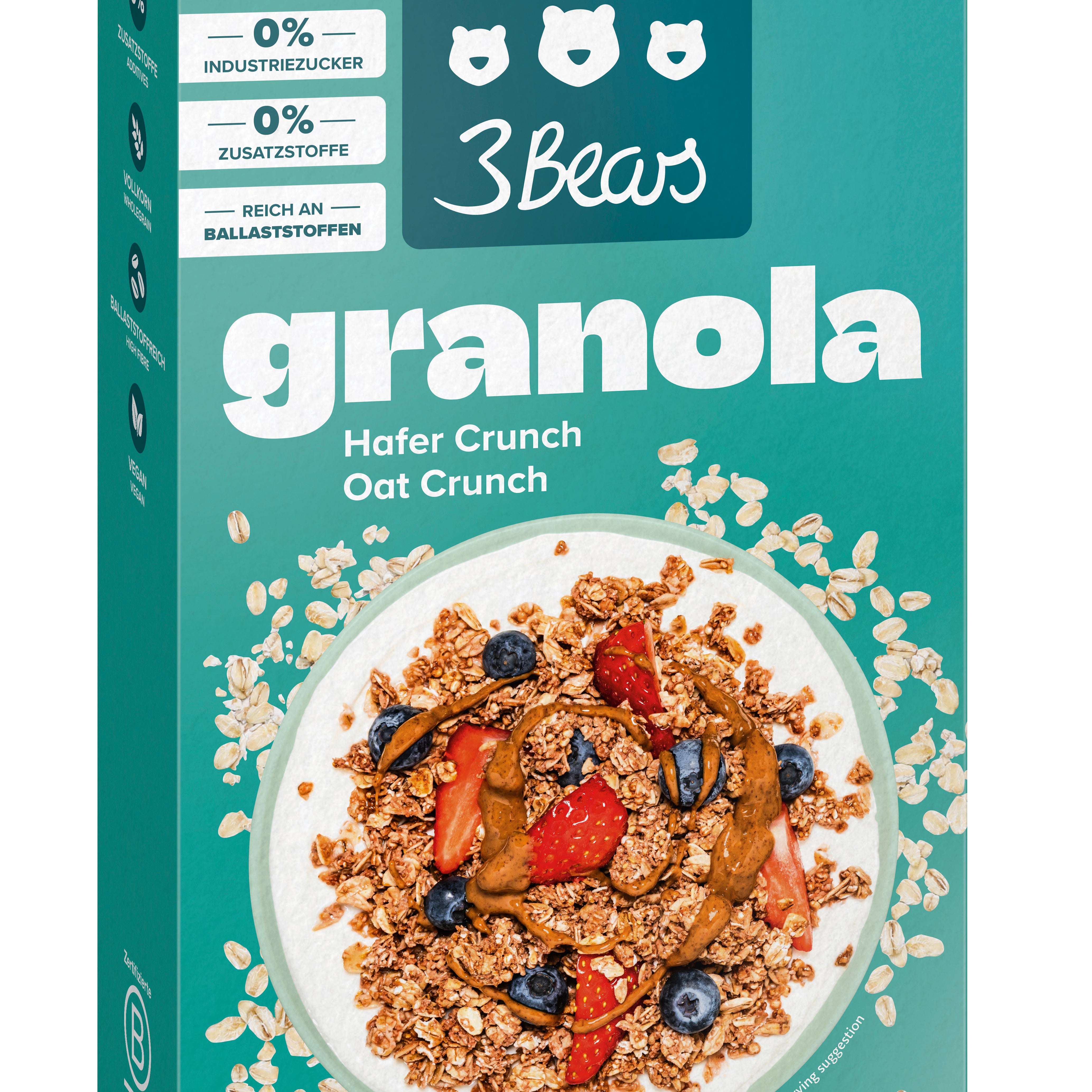 3Bears Hafer Crunch Granola 325g