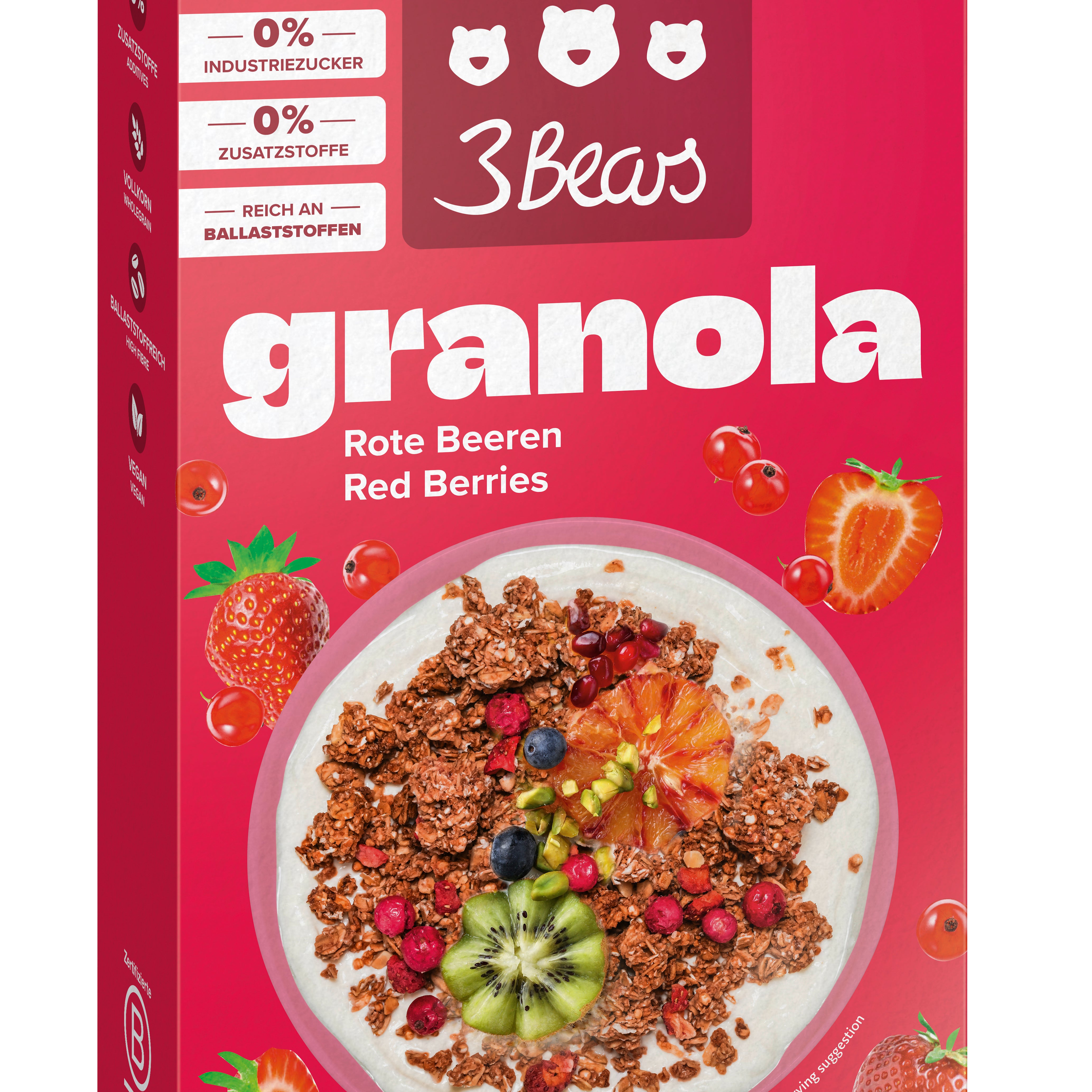 3Bears Red Berries Granola 325g