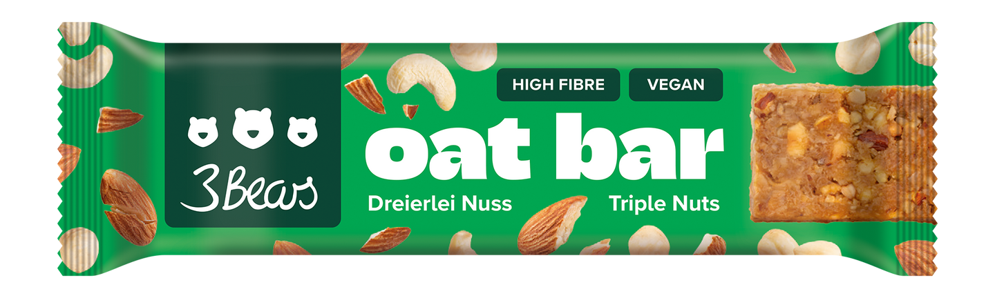 3Bears Oat Bar Dreierlei Nuss 45g