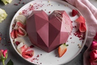 Sallys 3D Diamant-Herz Silikonbackform
