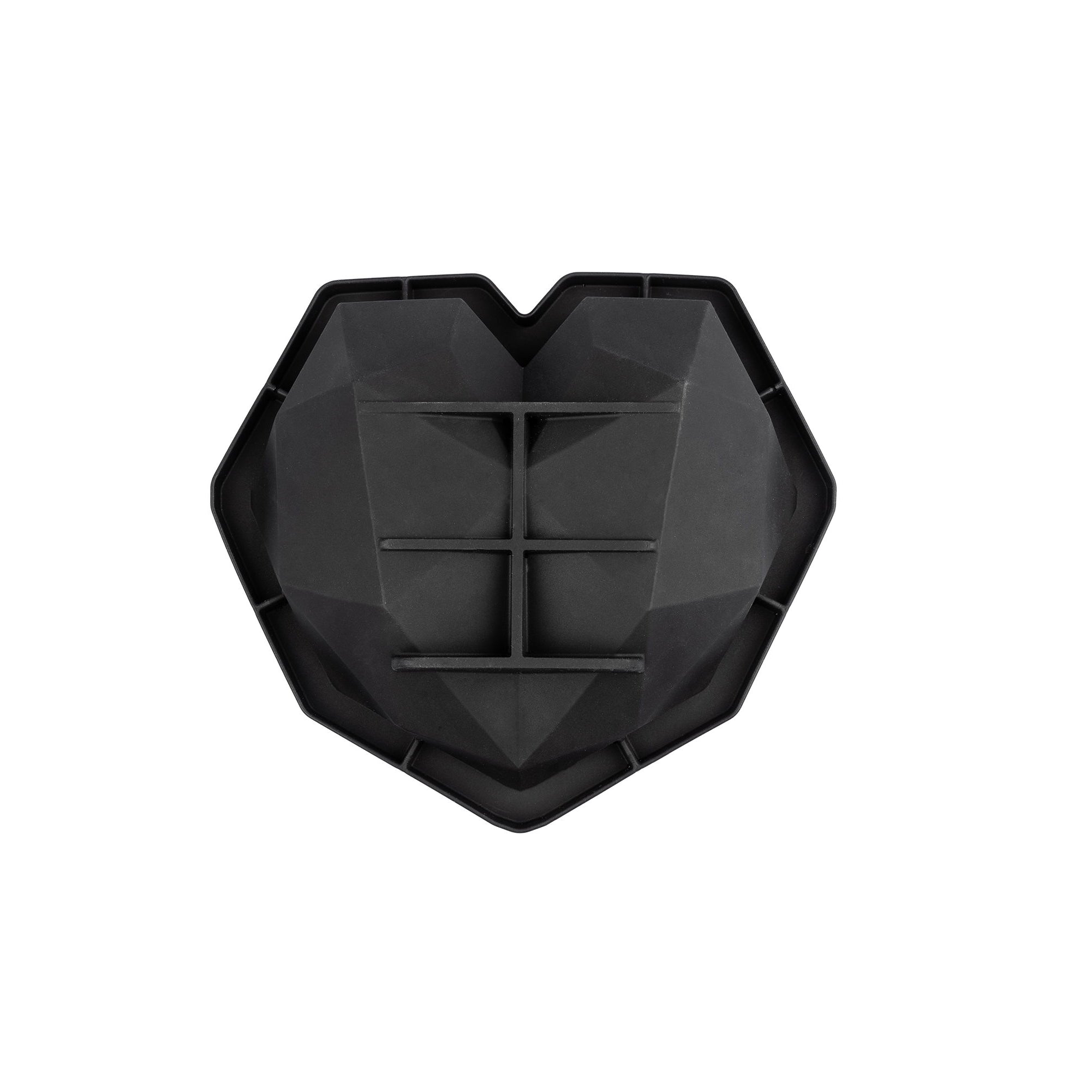 Sallys 3D Diamant-Herz Silikonbackform