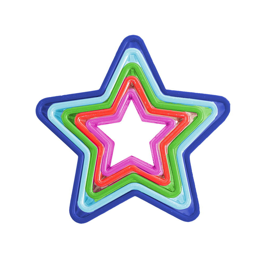 Bunte Stern-Ausstecher