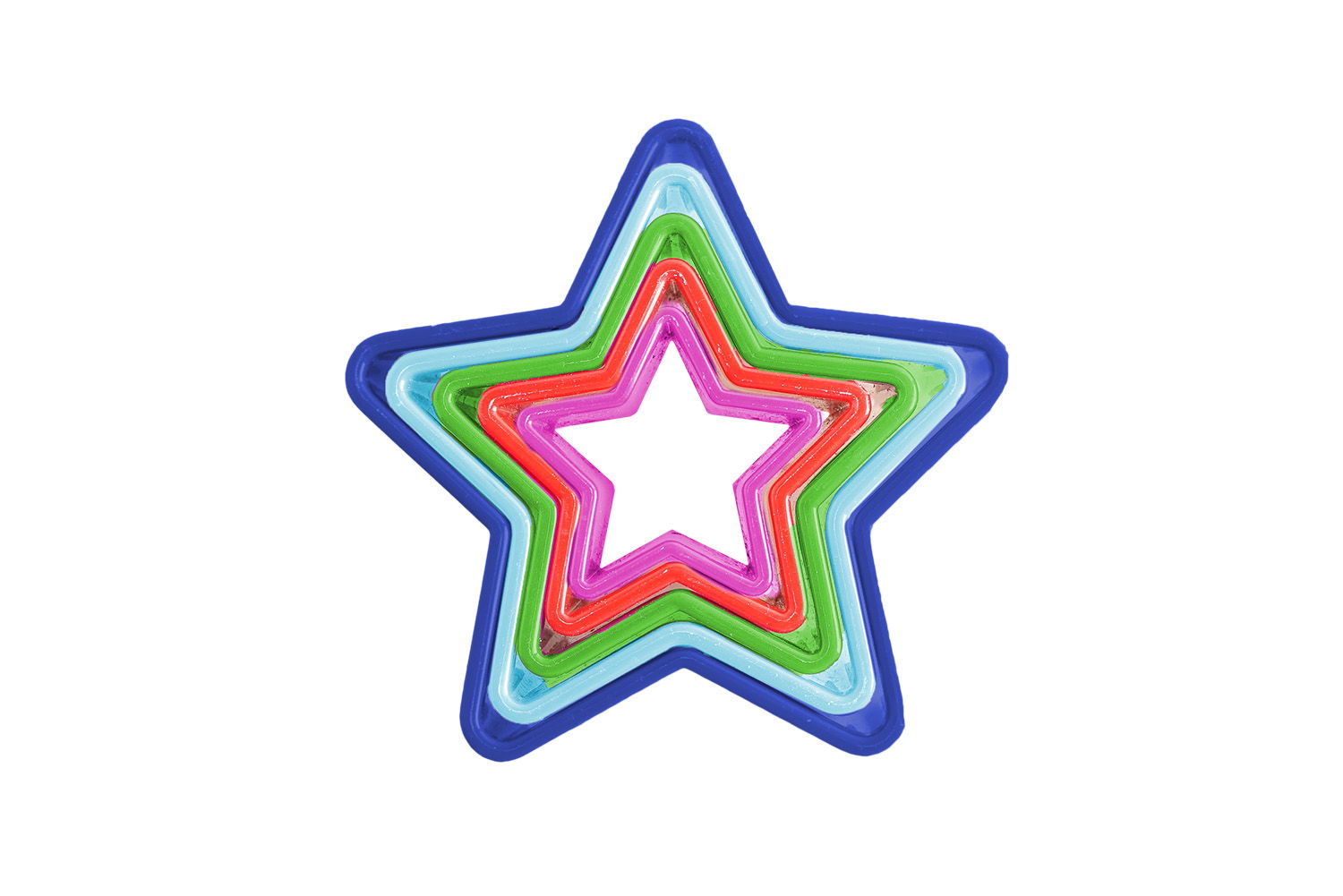 Bunte Stern-Ausstecher