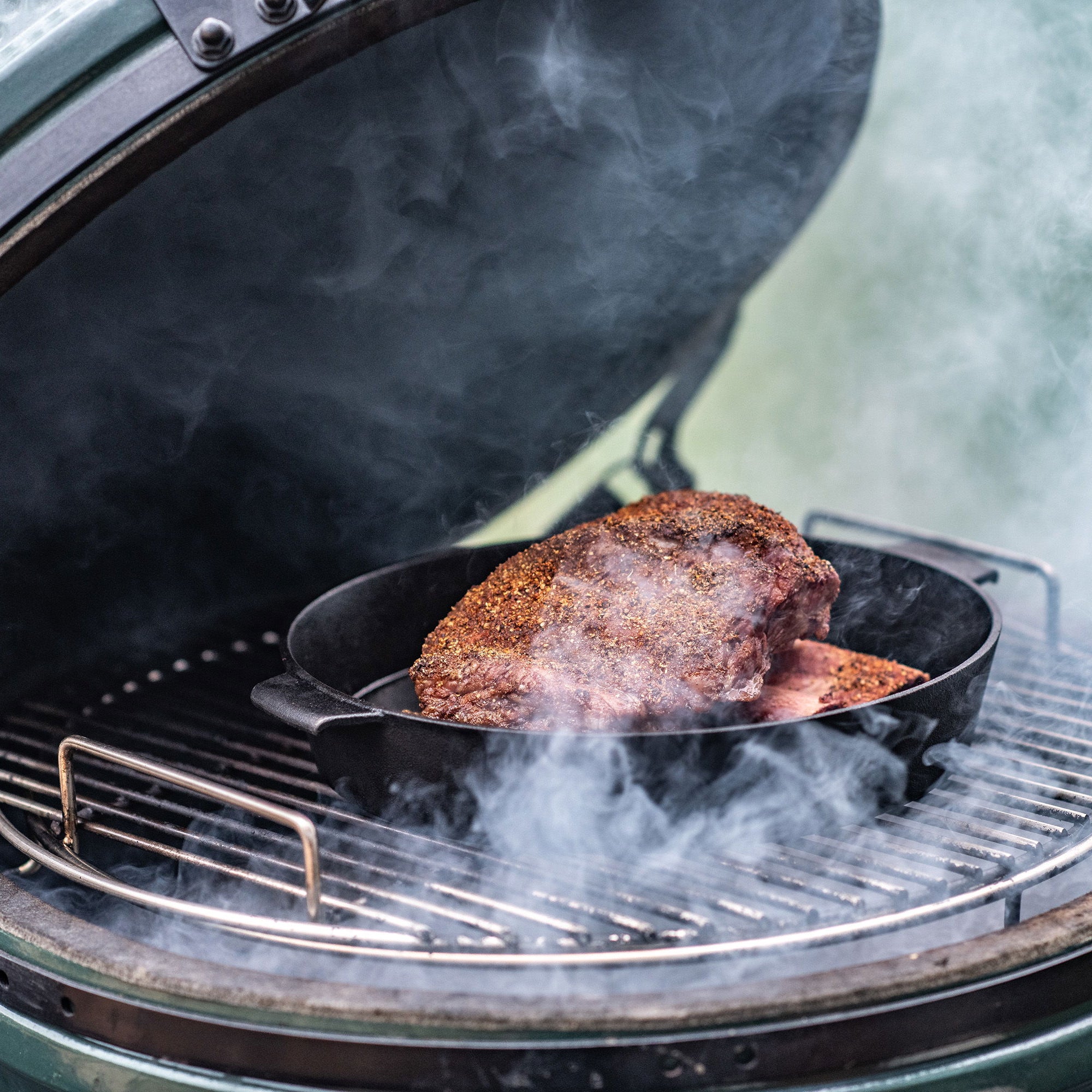 Big Green Egg Medium Set - inkl. Gusseisentopf