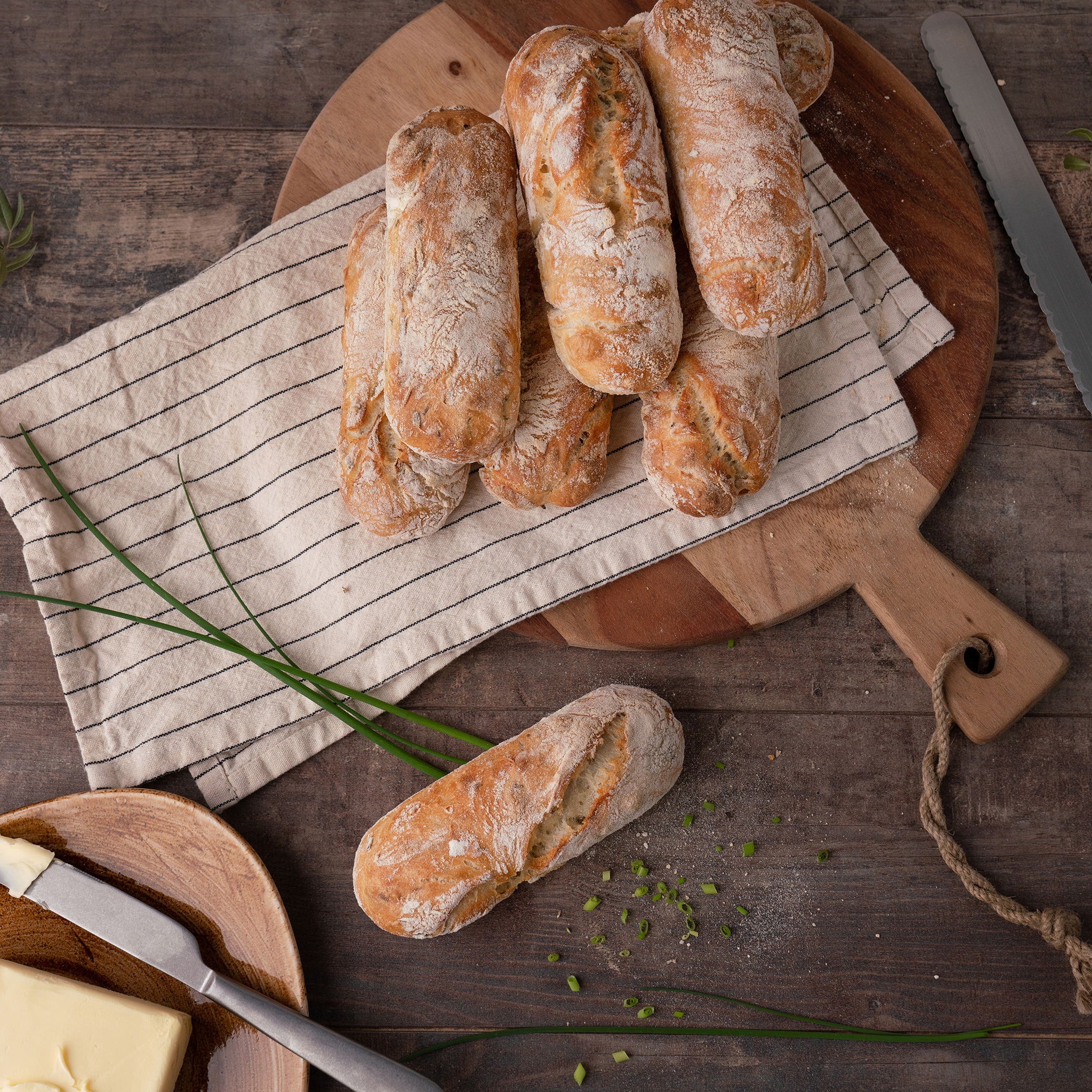 Sallys Mini-Baguetteblech