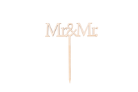 Ein Caketopper mit der Aufschrift Mr & MR
