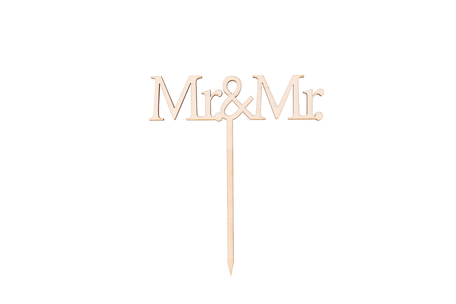 Ein Caketopper mit der Aufschrift Mr & MR