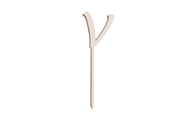Ein Caketopper mit dem Buchstaben V