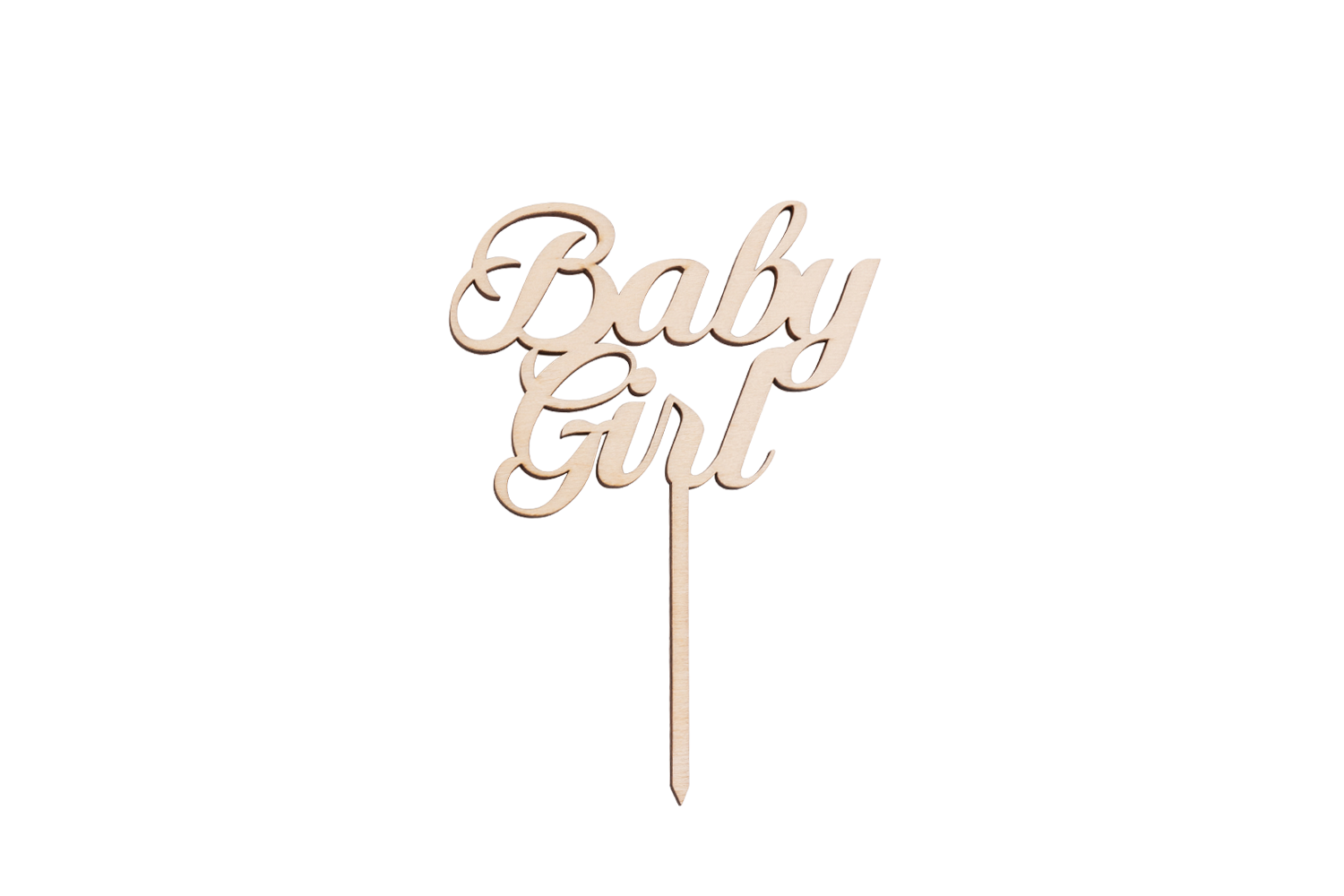 Ein Caketopper mit der Aufschrift Babygirl