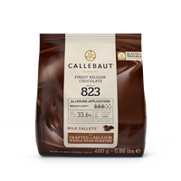 Eine Packung Callebaut Vollmilch-Kuvertüre