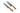 Zwei Messer mit silberner Klinge und hölzernem Griff