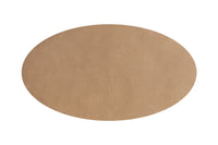 Eine große, beige, runde Dauerbackfolie