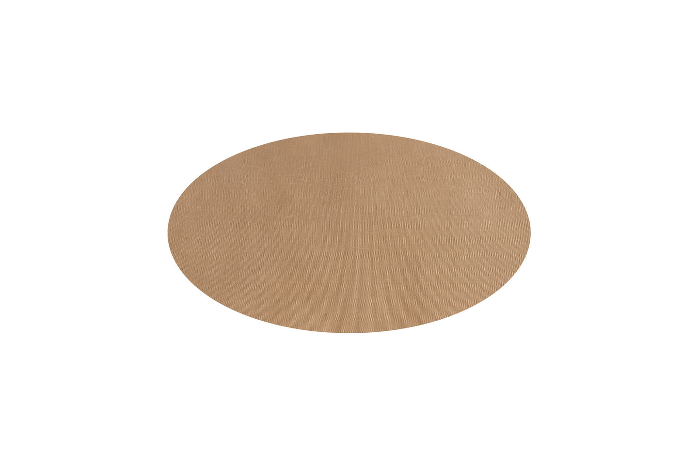 Eine beige, klein, runde Dauerbackfolie