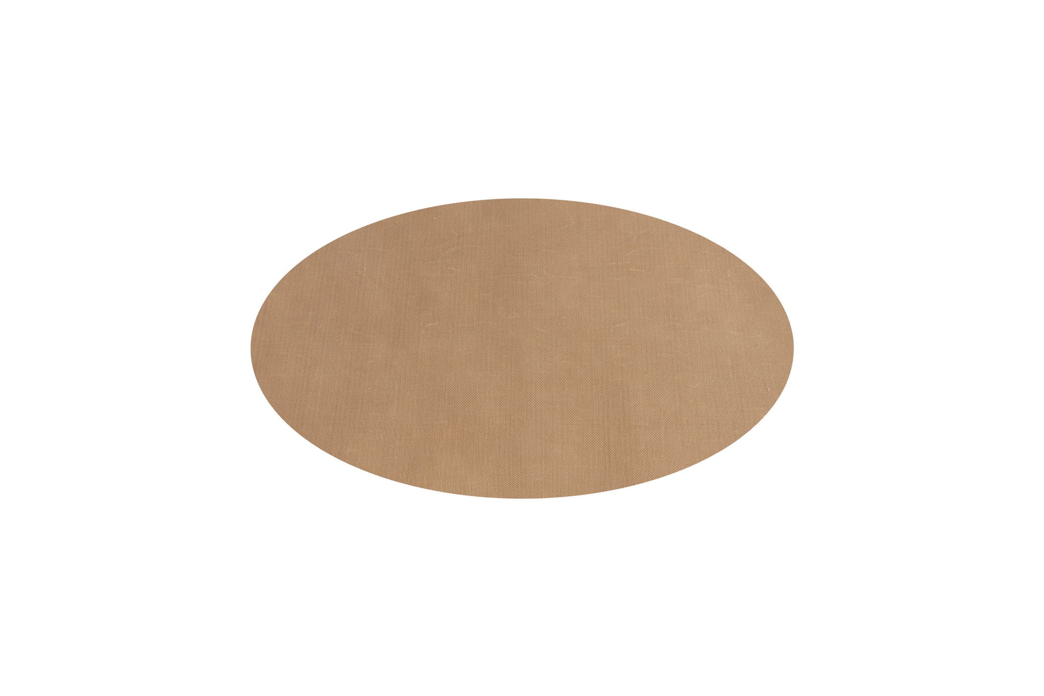 Eine beige, klein, runde Dauerbackfolie