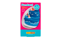 Eine Packung mit Fondant blau
