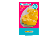 Eine Packung mit Fondant gelb