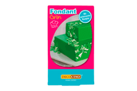 Eine Packung mit Fondant grün