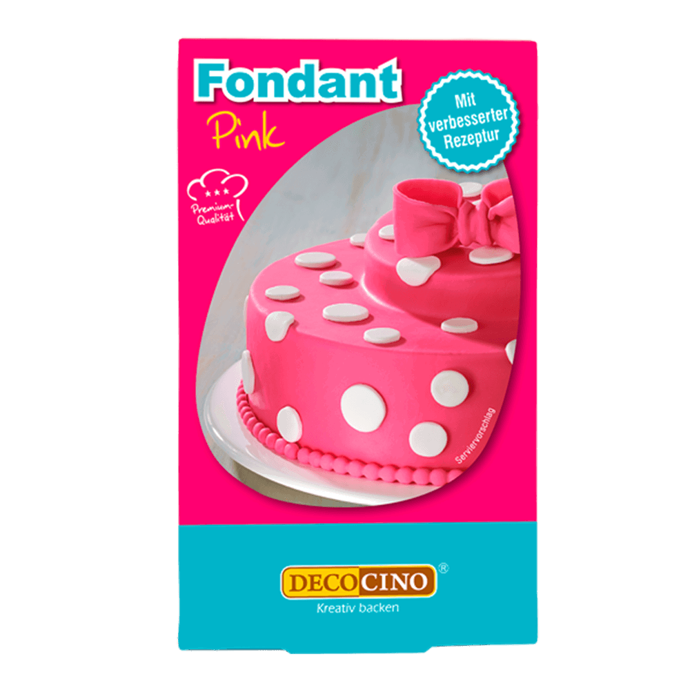 Eine Packung mit Fondant pink