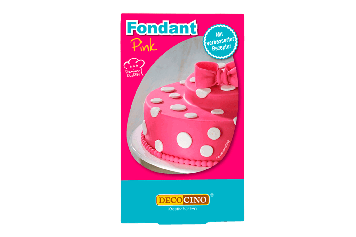 Eine Packung mit Fondant pink