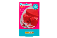 Eine Packung mit Fondant rot