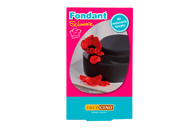 Eine Packung mit Fondant schwarz