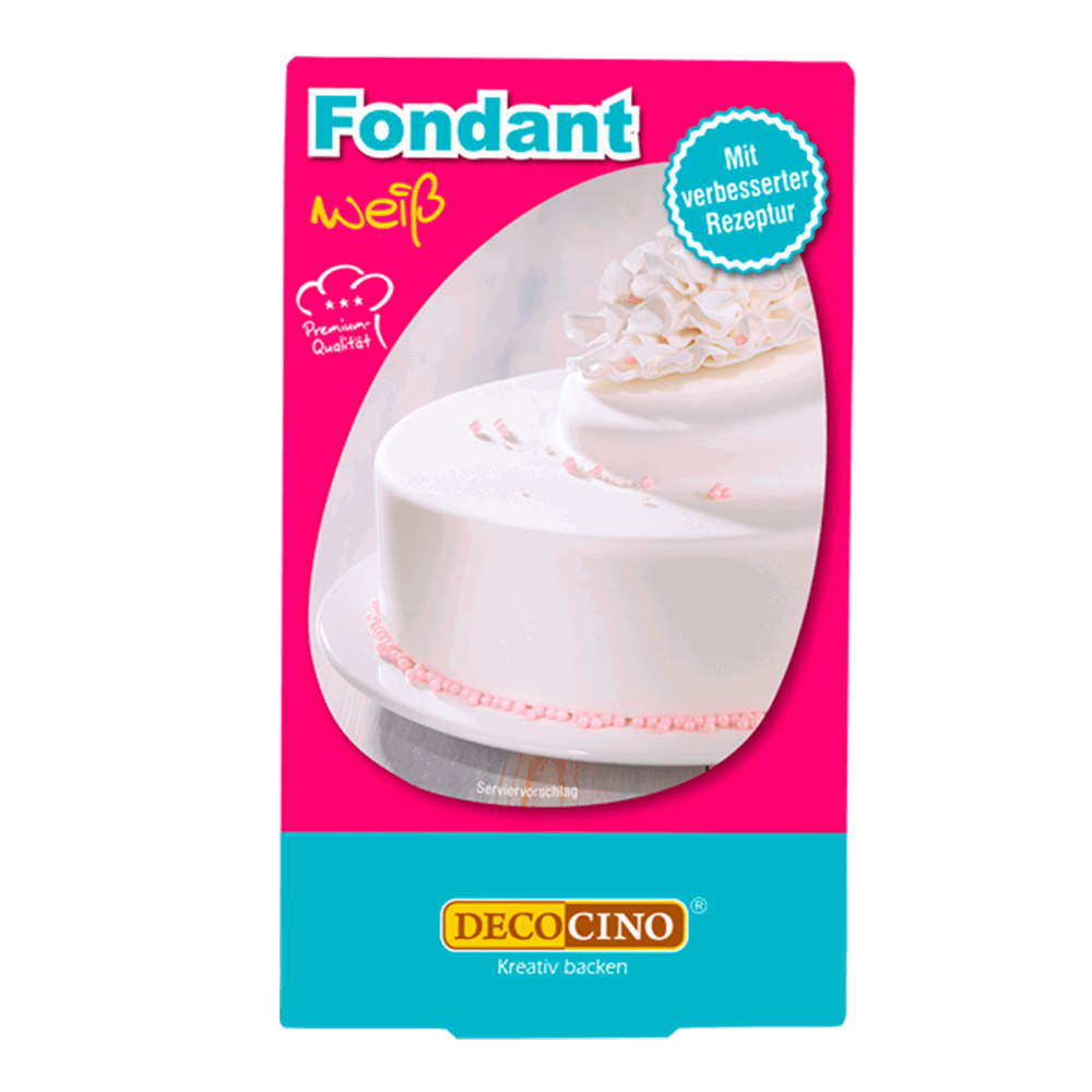 Eine Packung mit Fondant weiß