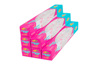Mehrere Packungen mit weißer Fondantdecke