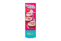 Eine Packung Zuckerschrift rot