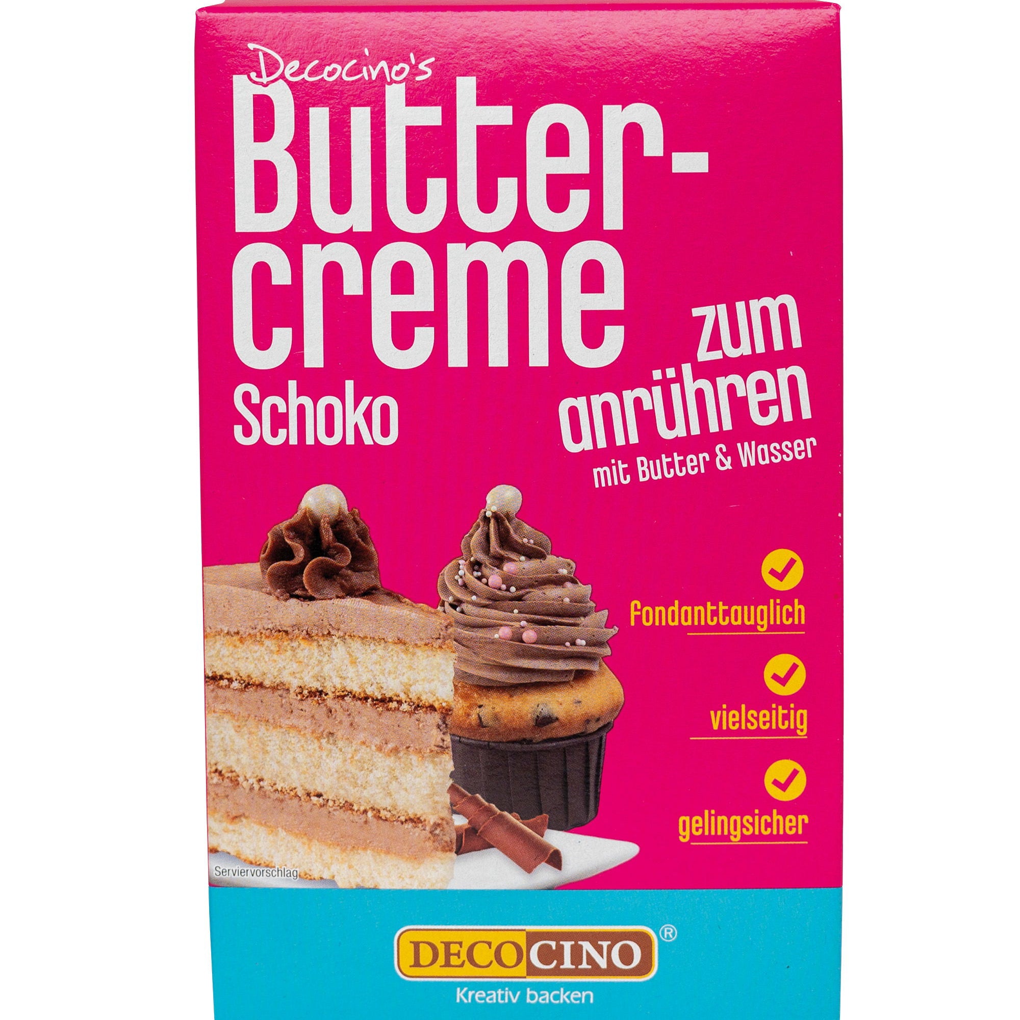 Buttercreme Schoko zum Anrühren