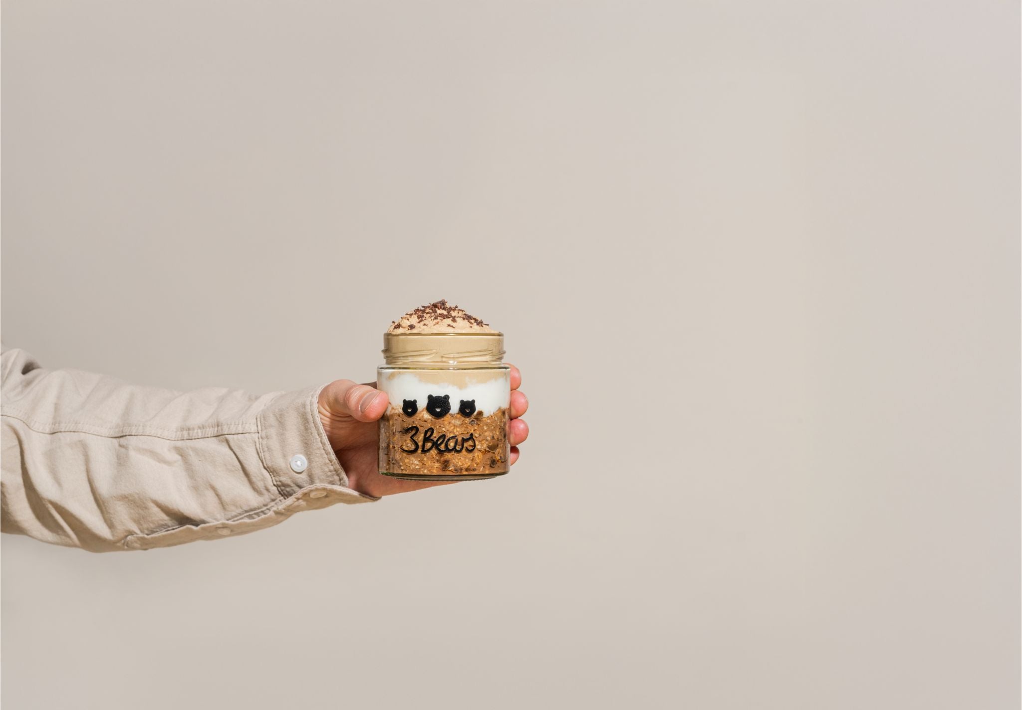 3Bears Overnight Oats Typ Eiskaffee 400g