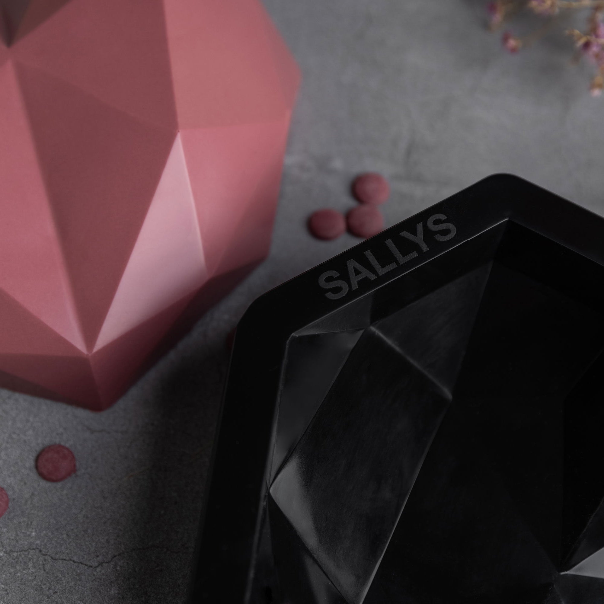 Sallys 3D Diamant-Herz Silikonbackform