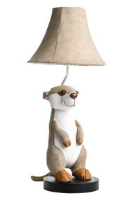 Eine Erdmännchen Stofftierlampe