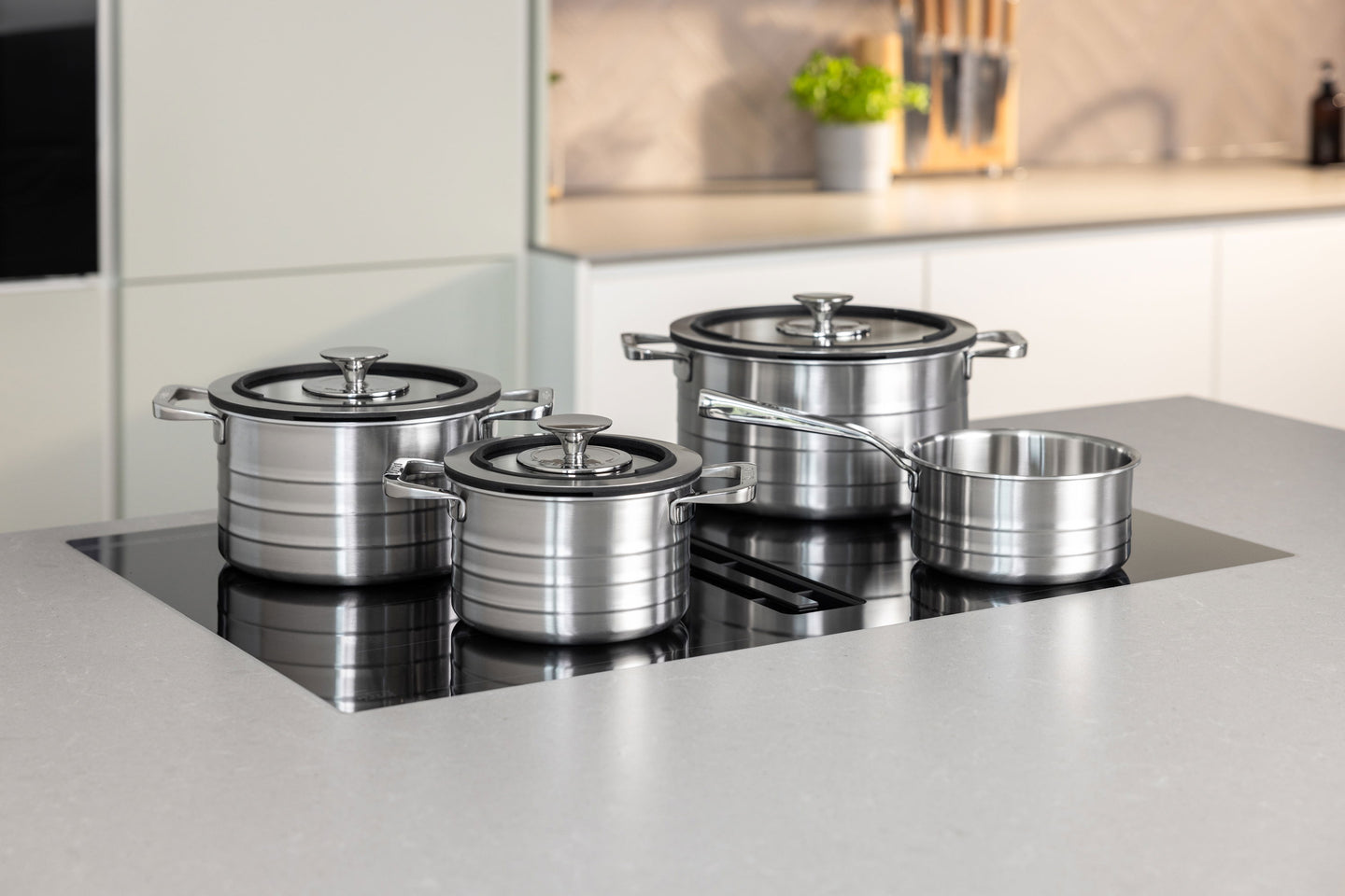 Sallys Edelstahlkochtopfset "La Cucina" 9-Teilig
