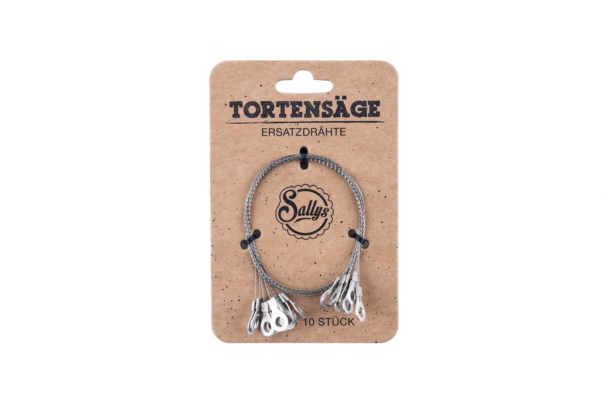 Eine Packung Ersatzdrähte für die Tortensäge