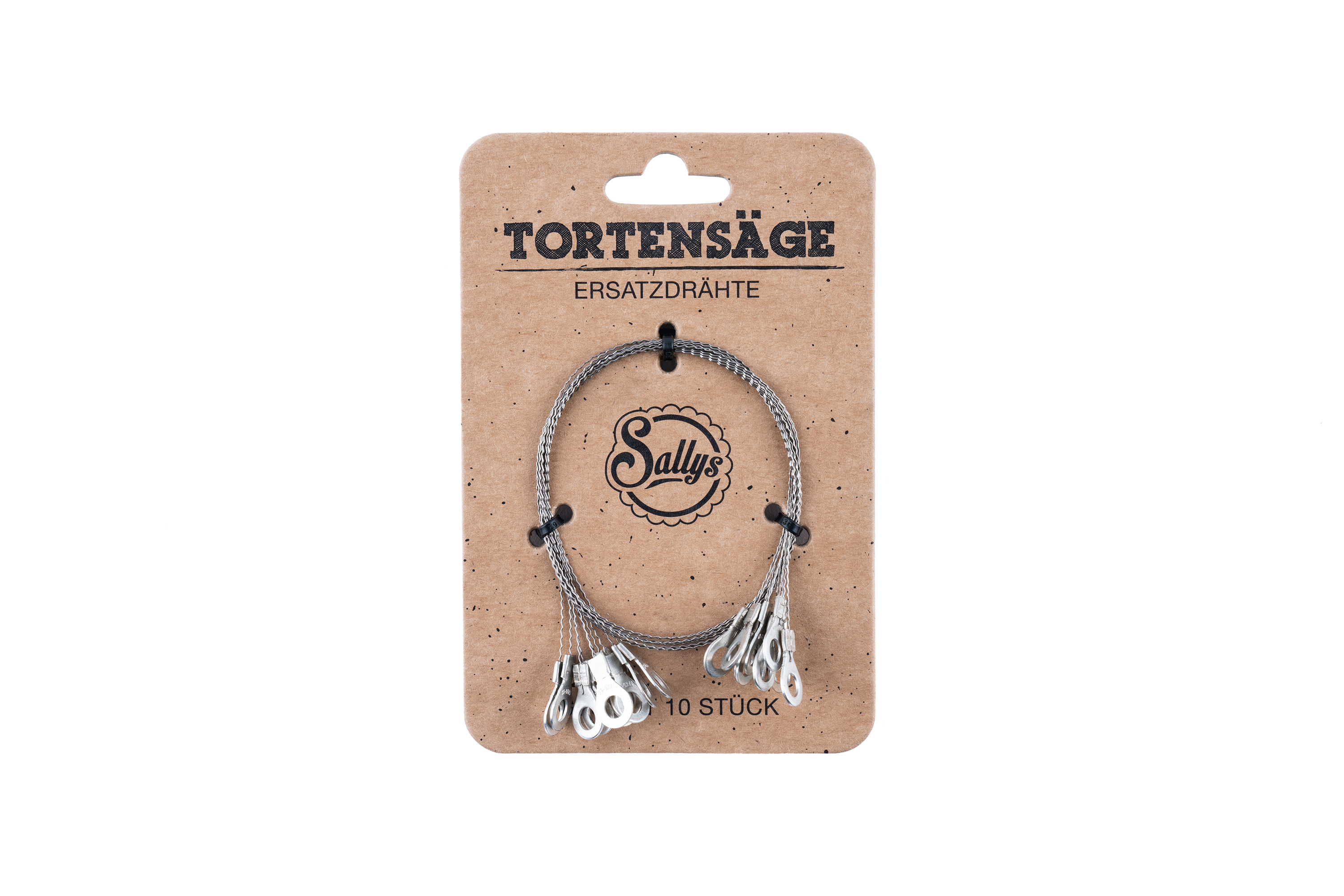 Eine Packung Ersatzdrähte für die Tortensäge