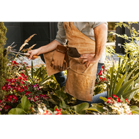 Gartenschürze aus wasserabweisenem gewachstem Canvas-Stoff