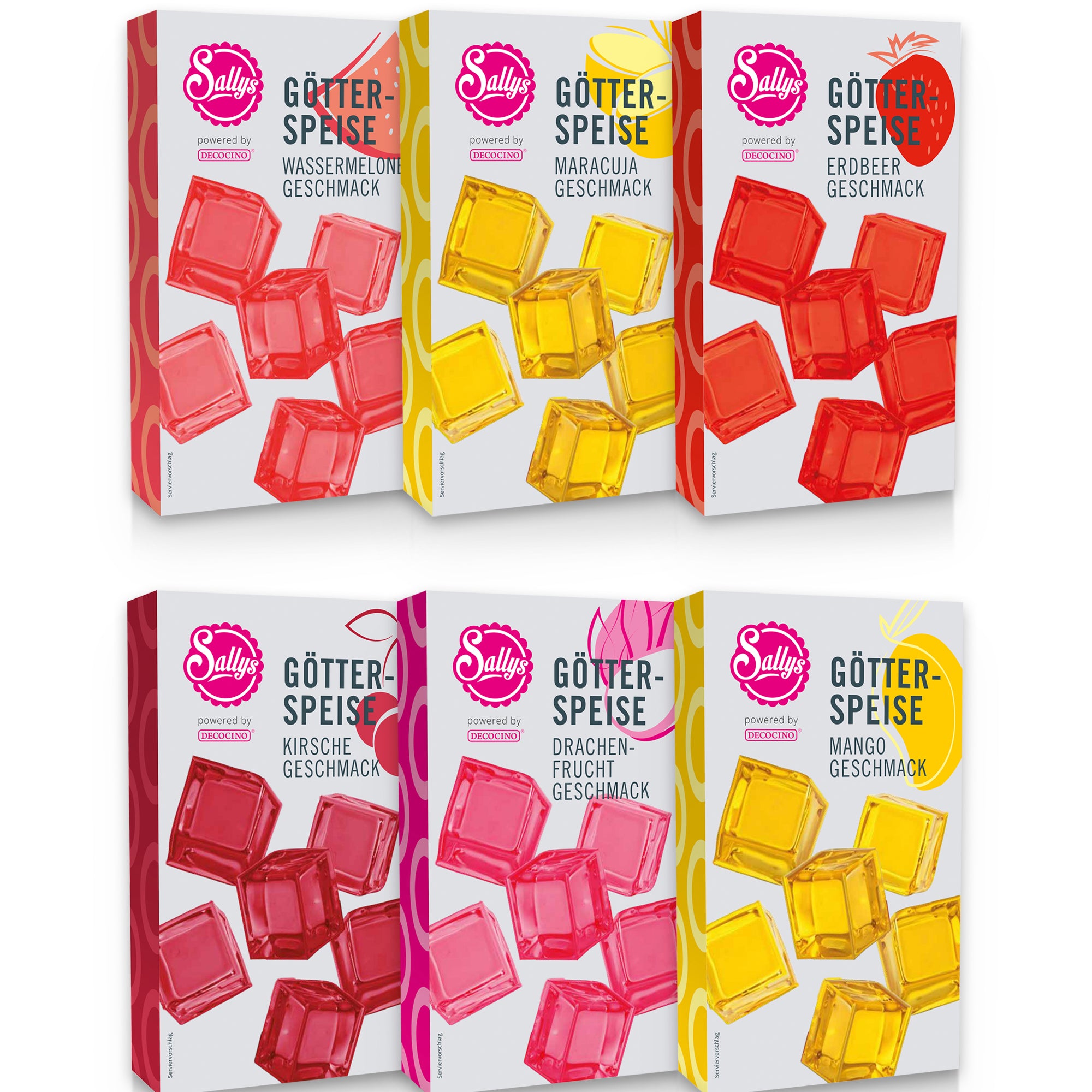 Sallys Götterspeisen-Probierset - 6 kaufen, nur 5 zahlen!