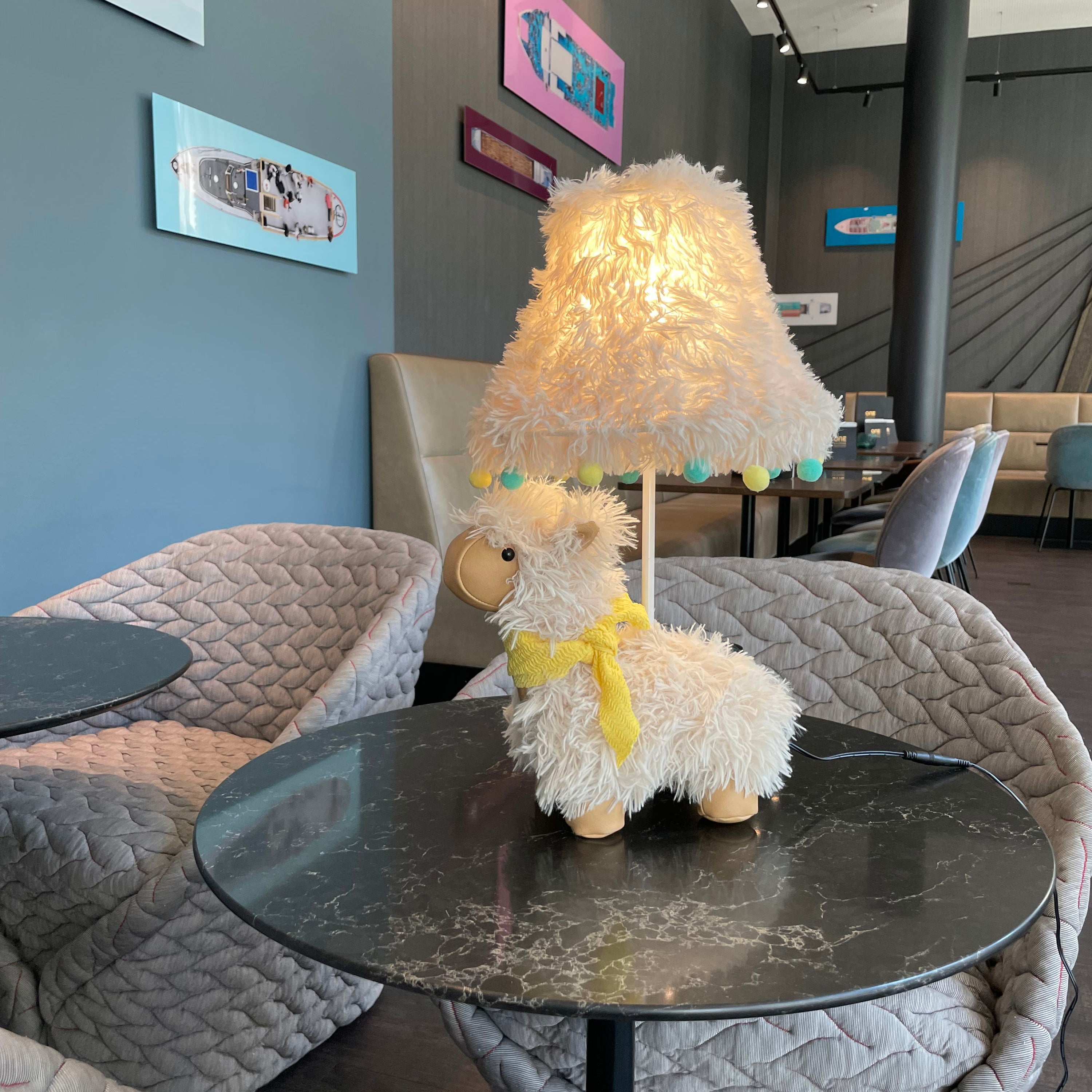 Alma das Alpaka - Stofftierlampe