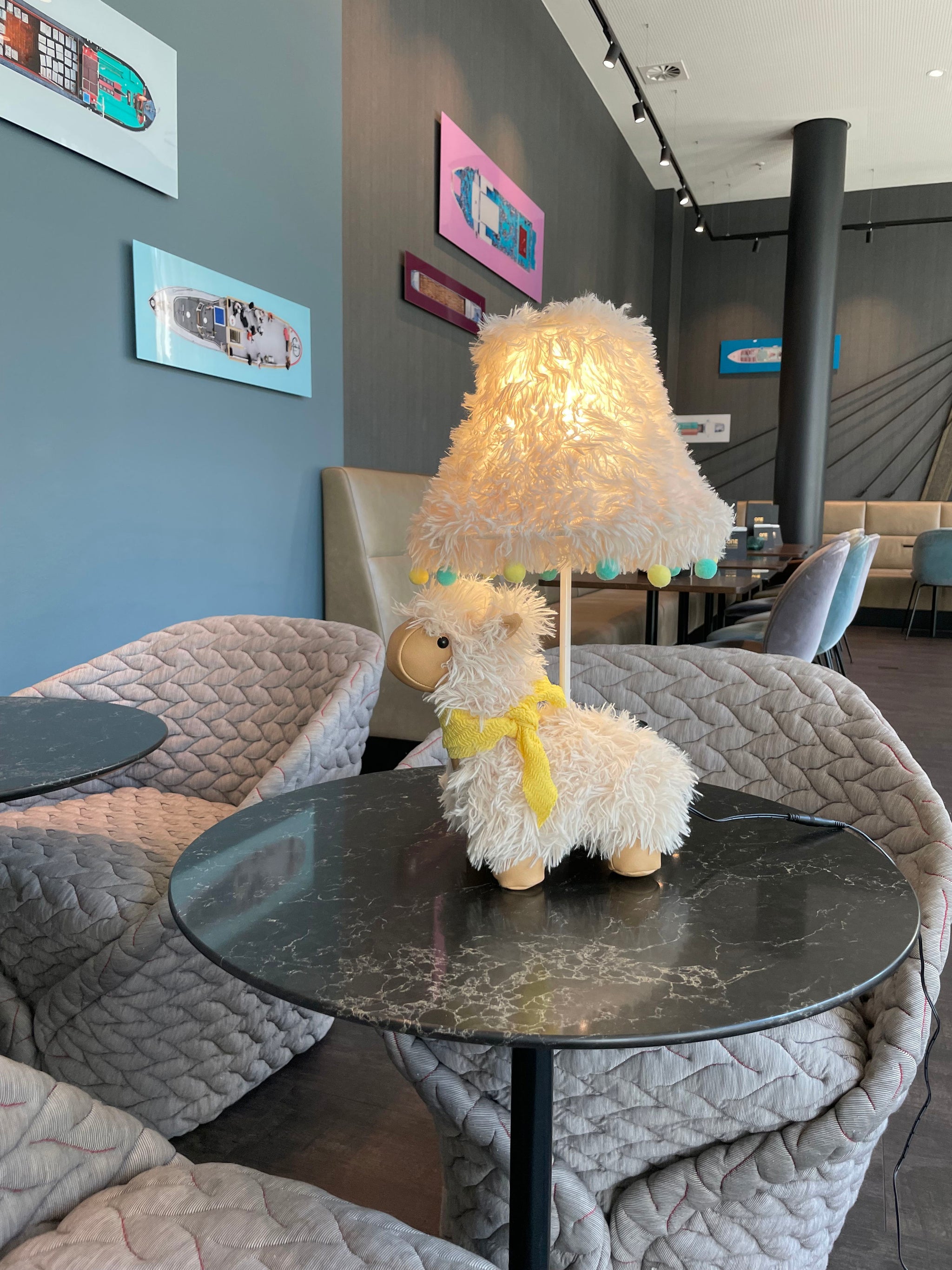 Alma das Alpaka - Stofftierlampe