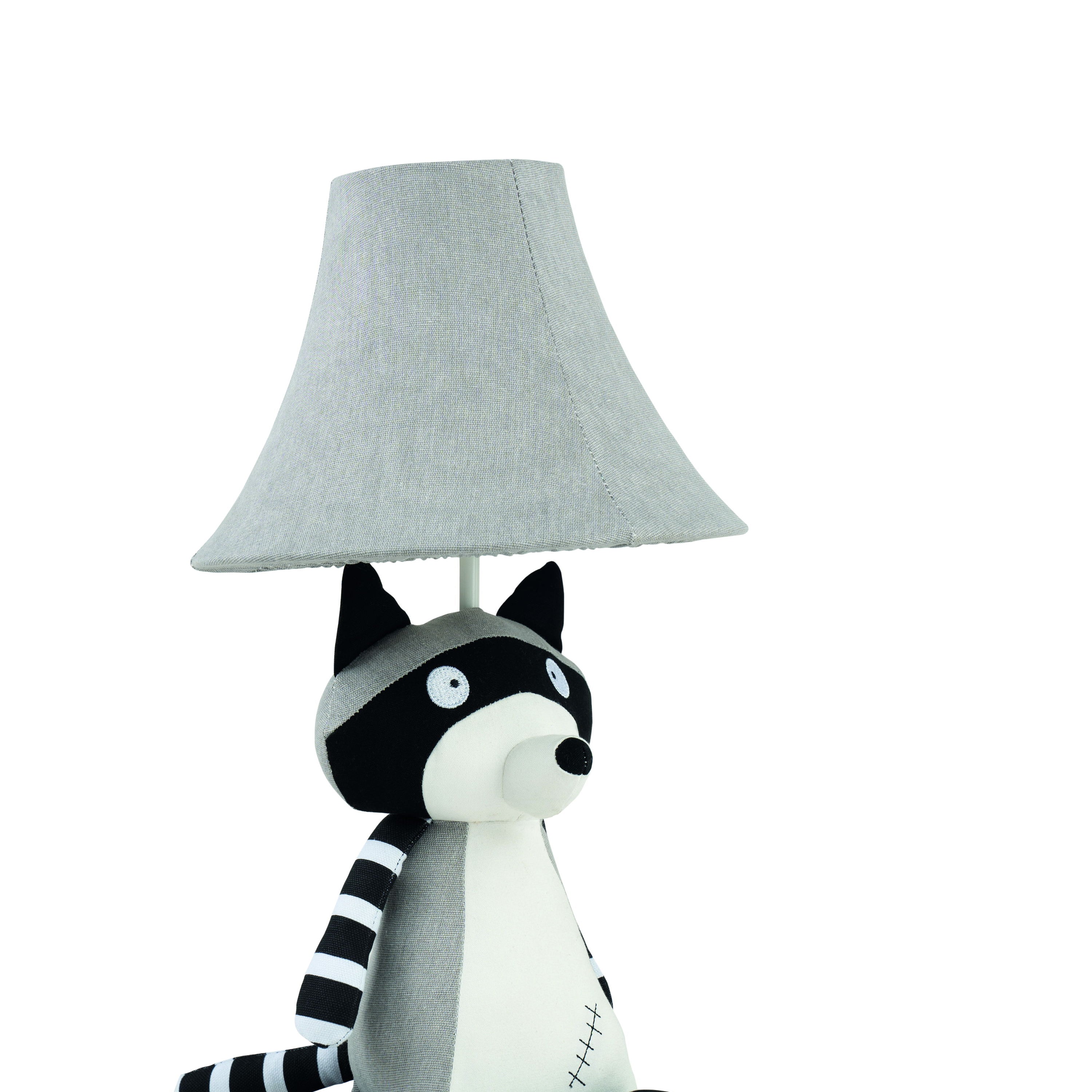 Eine Waschbär Stofftierlampe Freisteller
