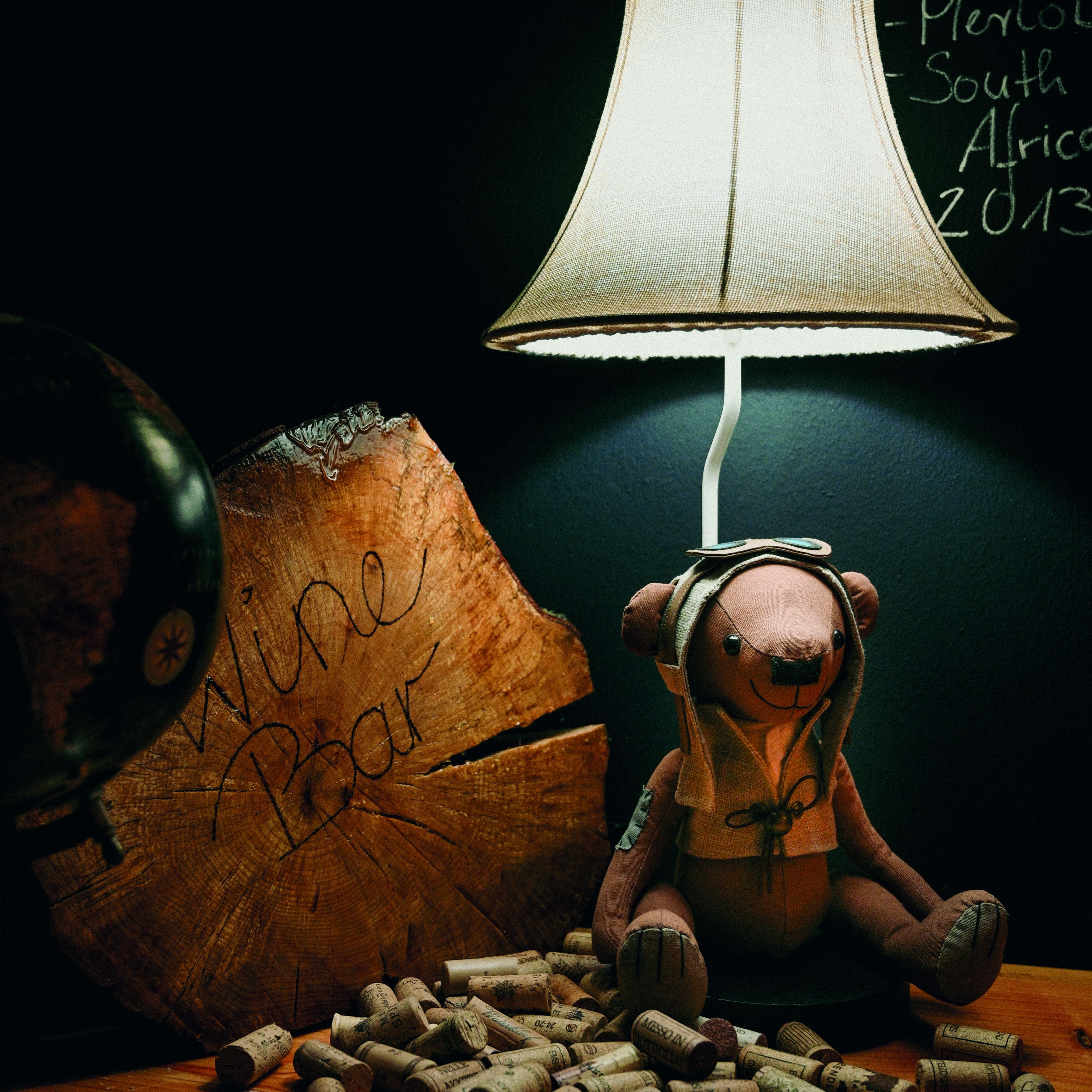 Charles der Bär - Stofftierlampe