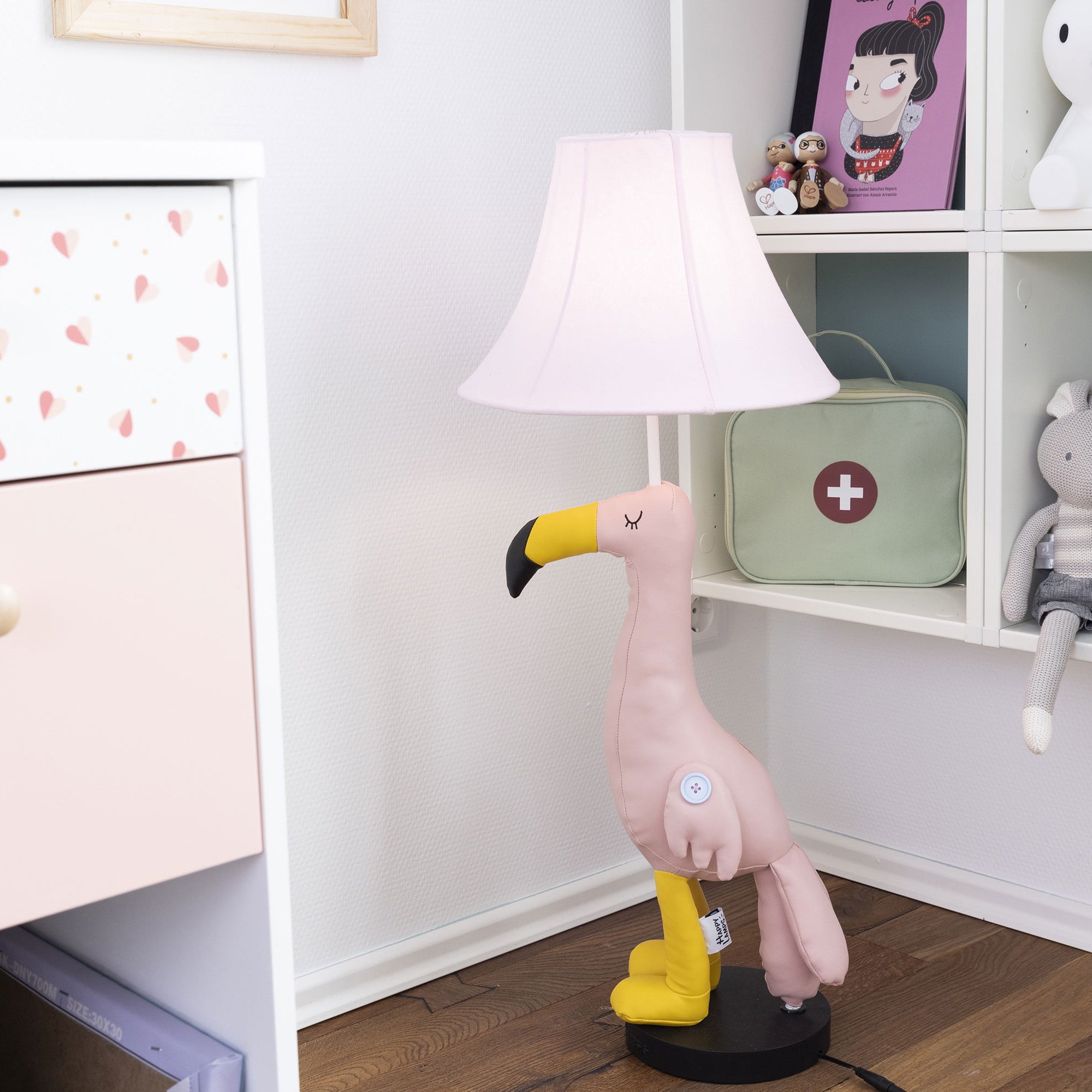Mingo der Flamingo - Stofftierlampe