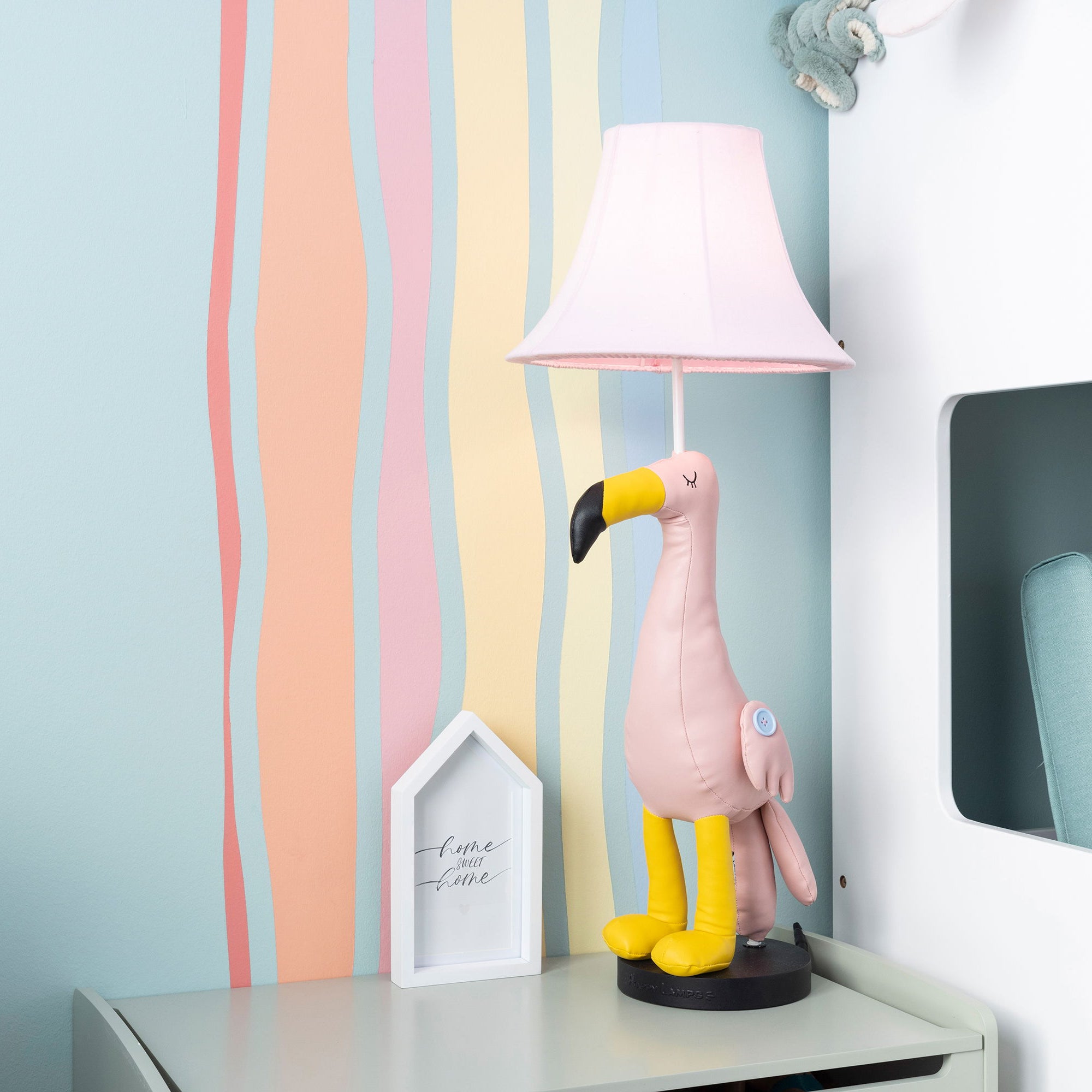 Mingo der Flamingo - Stofftierlampe