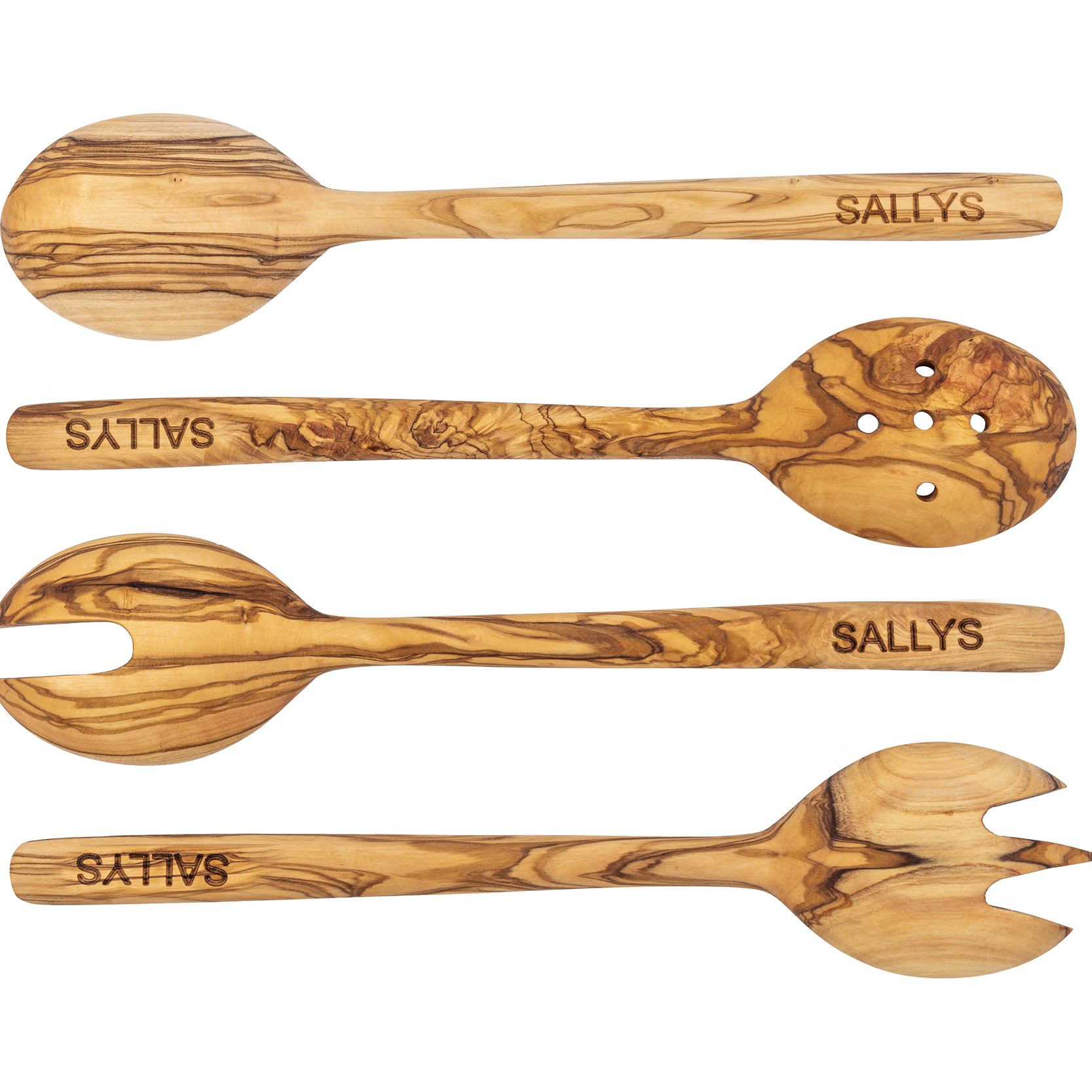 Sallys Holzbesteck 4-teilig